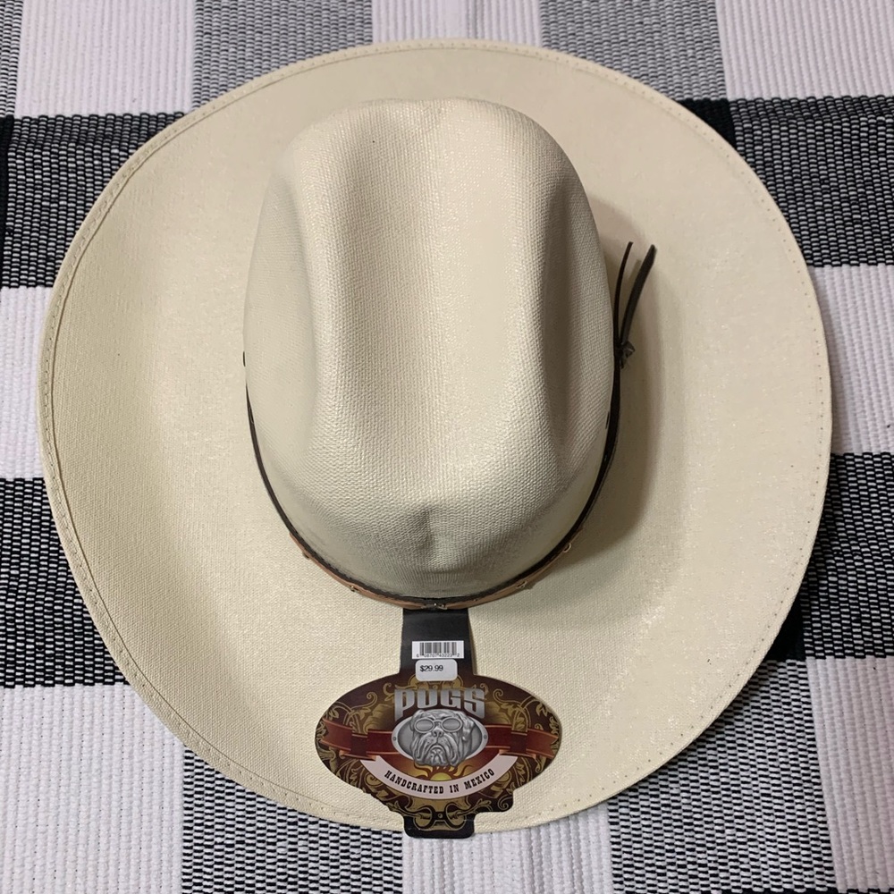 New With Tags Cowboy Hat Tan Embellishment Large